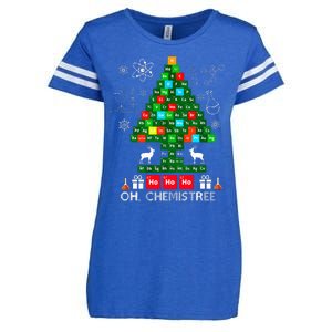 Science Christmas  Oh Chemist Tree Chemistree Chemistry Enza Ladies Jersey Football T-Shirt