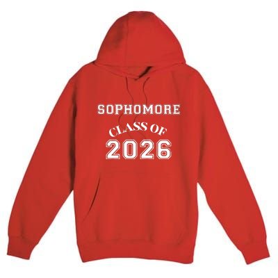 Sophomore Class Of 2026 Back To School Premium Pullover Hoodie