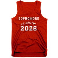 Sophomore Class Of 2026 Back To School Tank Top