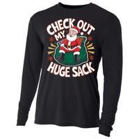 Santa Check Out My Huge Sack Christmas Cooling Performance Long Sleeve Crew