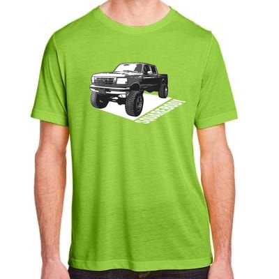 Squarebody Cute Old School Body Car Truck Lover Gift Adult ChromaSoft Performance T-Shirt