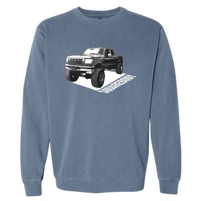 Squarebody Cute Old School Body Car Truck Lover Gift Garment-Dyed Sweatshirt