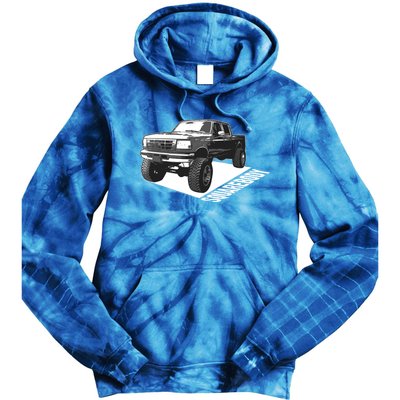 Squarebody Cute Old School Body Car Truck Lover Gift Tie Dye Hoodie