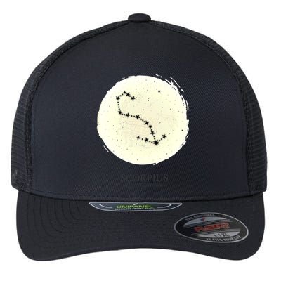 Scorpio Constellation Of The Zodiac Scorpius Star Astrology Gift Flexfit Unipanel Trucker Cap