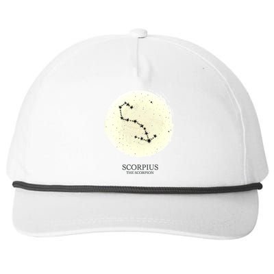 Scorpio Constellation Of The Zodiac Scorpius Star Astrology Gift Snapback Five-Panel Rope Hat