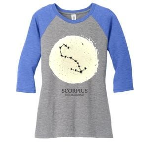 Scorpio Constellation Of The Zodiac Scorpius Star Astrology Gift Women's Tri-Blend 3/4-Sleeve Raglan Shirt