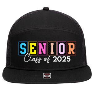 Senior Class Of 2025 7 Panel Mesh Trucker Snapback Hat