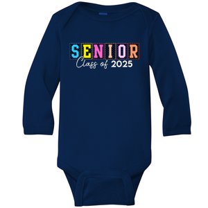 Senior Class Of 2025 Baby Long Sleeve Bodysuit