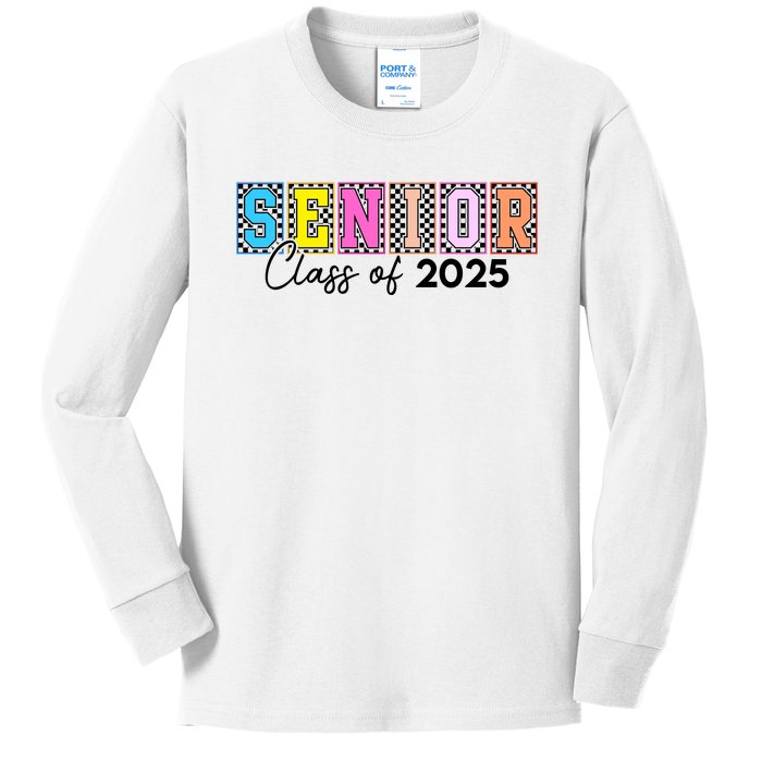 Senior Class Of 2025 Kids Long Sleeve Shirt