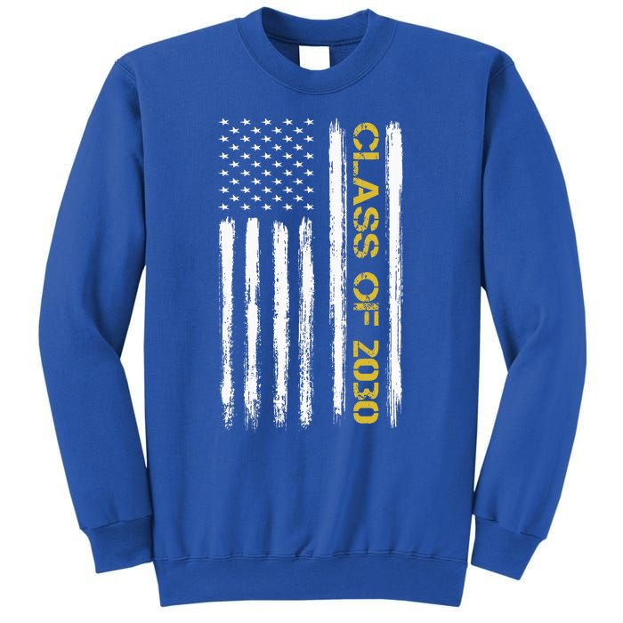 Senior Class Of 2030 Patriotic American Flag Graduation Gift Sweatshirt