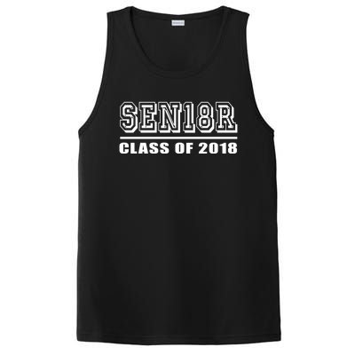 Sen18r Class Of 2018 Funny Gift '18 High School Graduation Gift PosiCharge Competitor Tank