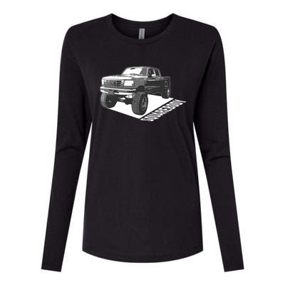 Squarebody Cute Old School Body Car Truck Lover Gift Womens Cotton Relaxed Long Sleeve T-Shirt