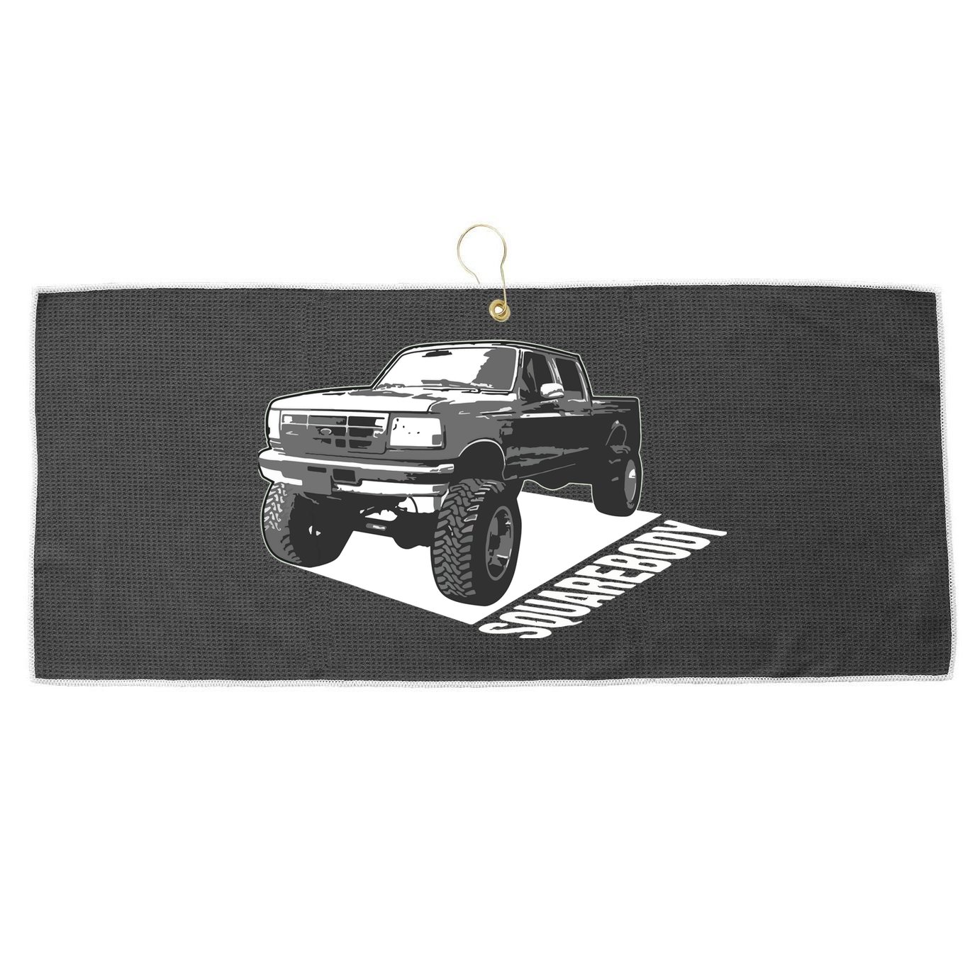 Squarebody Cute Old School Body Car Truck Lover Gift Large Microfiber Waffle Golf Towel