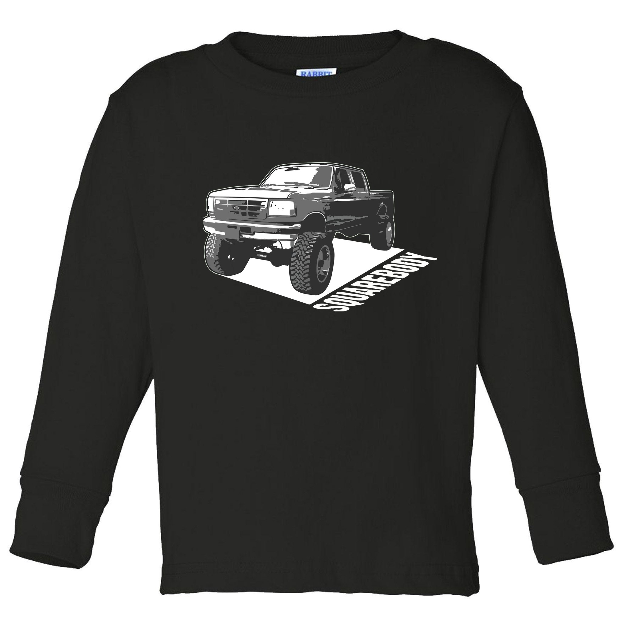 Squarebody Cute Old School Body Car Truck Lover Gift Toddler Long Sleeve Shirt