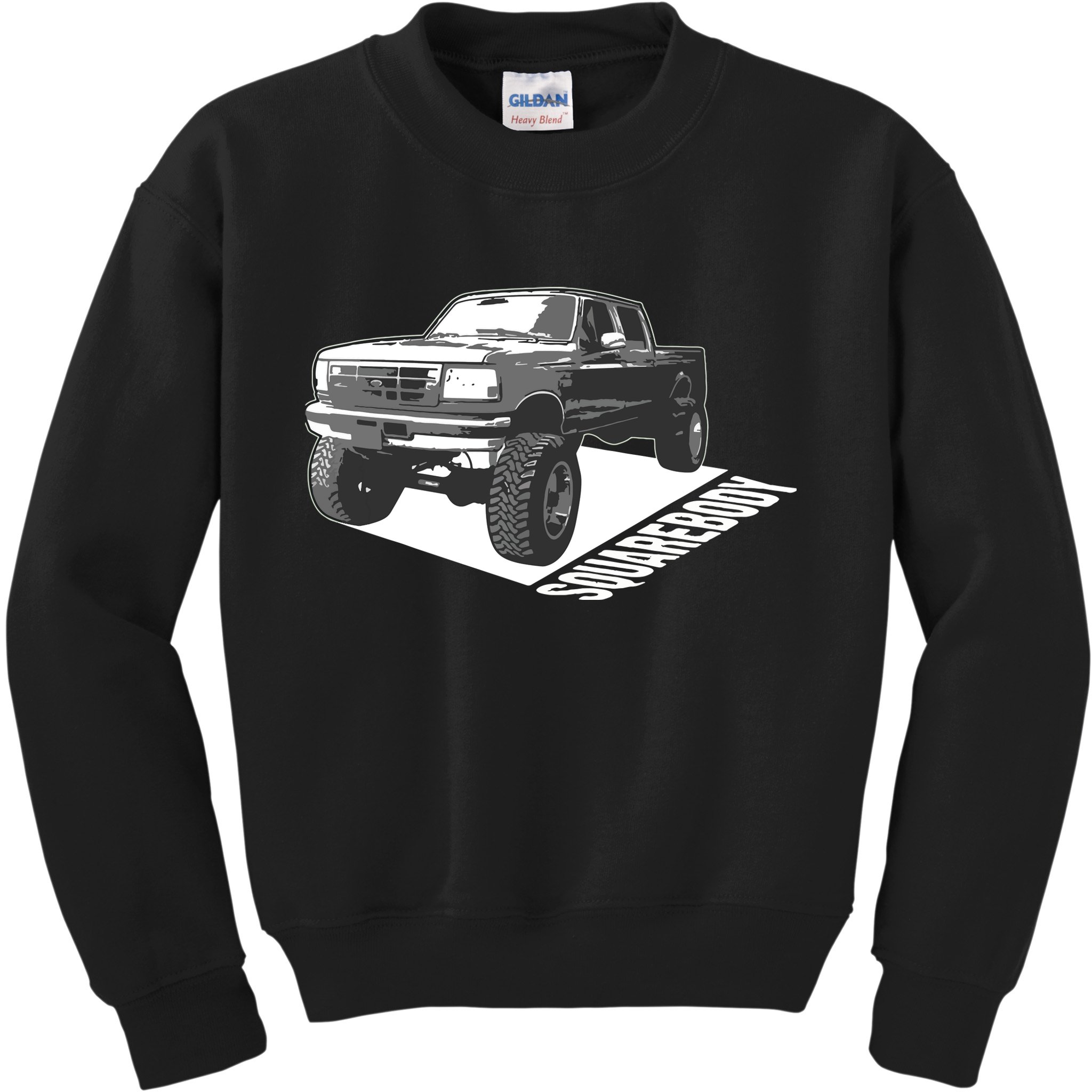 Squarebody Cute Old School Body Car Truck Lover Gift Kids Sweatshirt