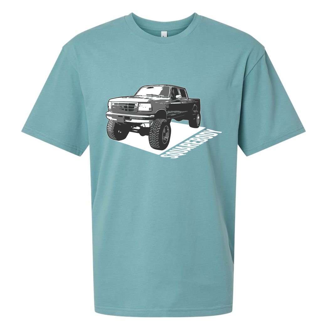 Squarebody Cute Old School Body Car Truck Lover Gift Sueded Cloud Jersey T-Shirt