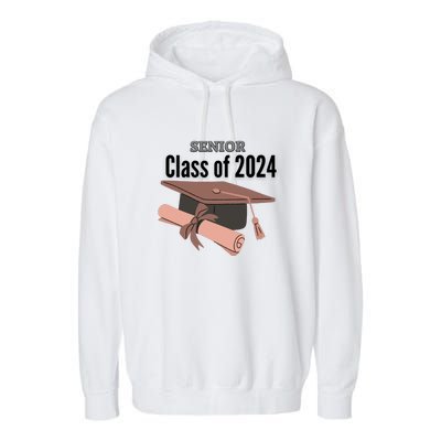 Senior Class Of 2024 Garment-Dyed Fleece Hoodie