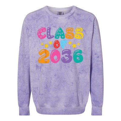 Stars Class Of 2036 Grow With Me Colorblast Crewneck Sweatshirt