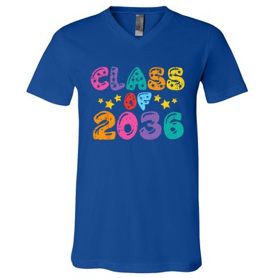 Stars Class Of 2036 Grow With Me V-Neck T-Shirt