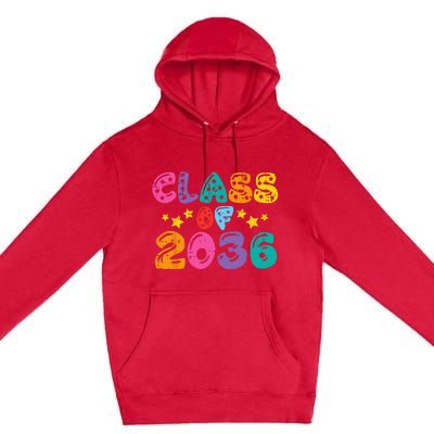 Stars Class Of 2036 Grow With Me Premium Pullover Hoodie