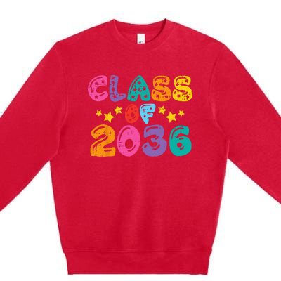 Stars Class Of 2036 Grow With Me Premium Crewneck Sweatshirt