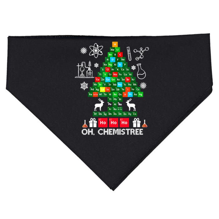 Science Christmas Oh Chemist Tree Chemistree USA-Made Doggie Bandana