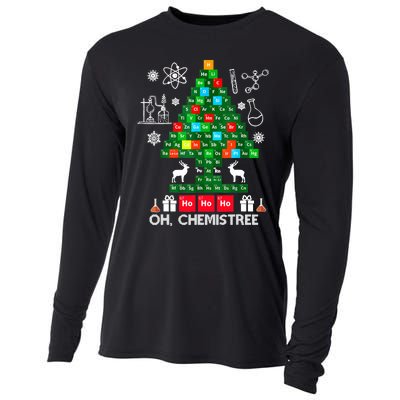 Science Christmas Oh Chemist Tree Chemistree Cooling Performance Long Sleeve Crew