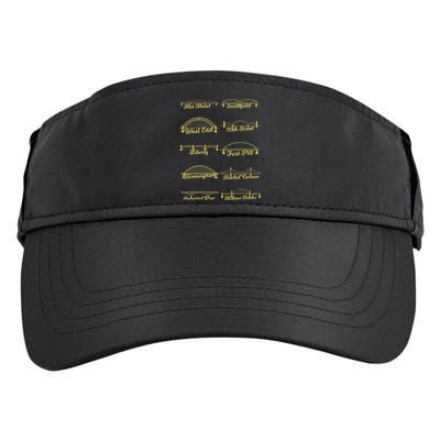 Steel City of Pittsburgh Bridges 412 Black and Yellow PGH Adult Drive Performance Visor