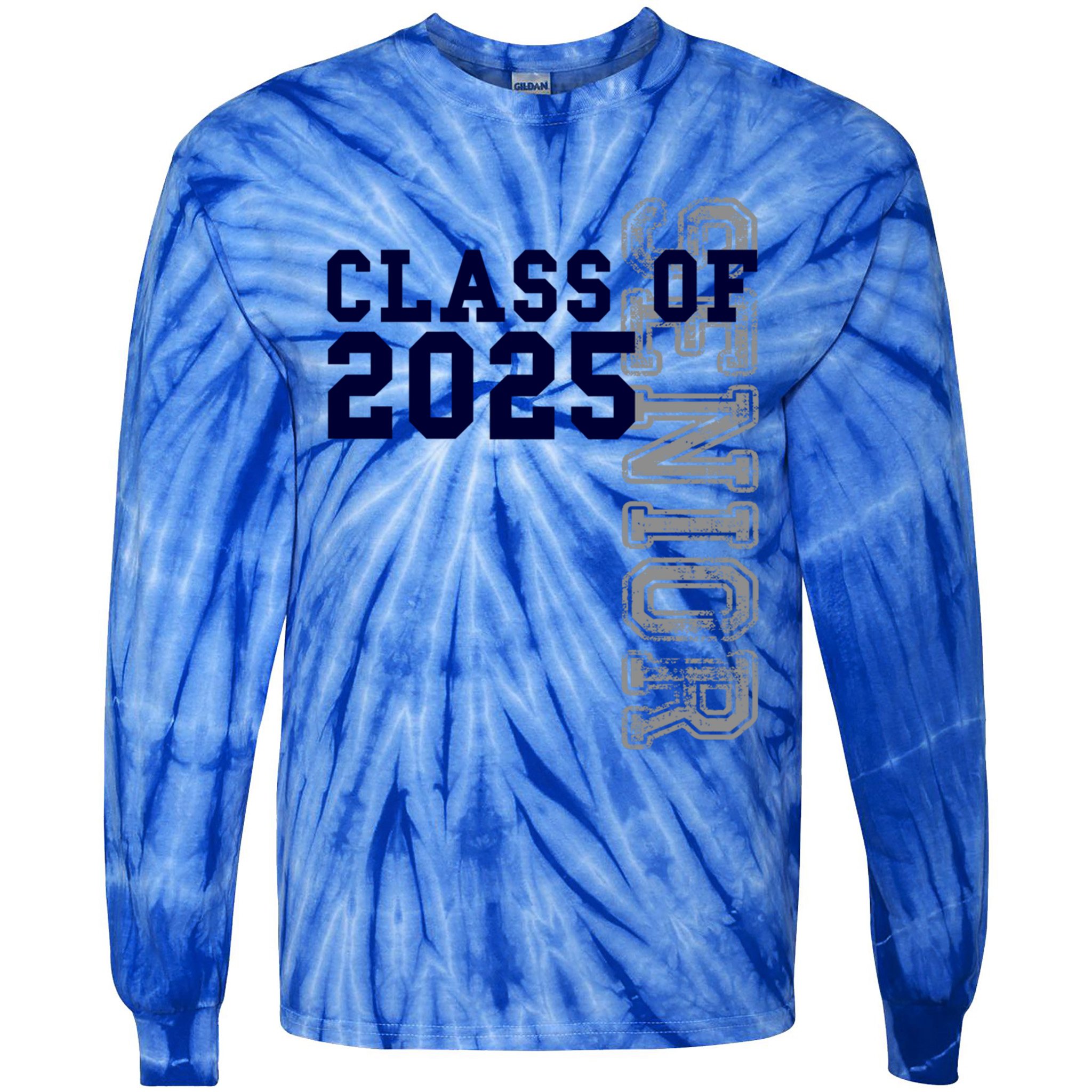 Senior Class Of 2025 Graduation 2025 Meaningful Gift Tie-Dye Long Sleeve Shirt