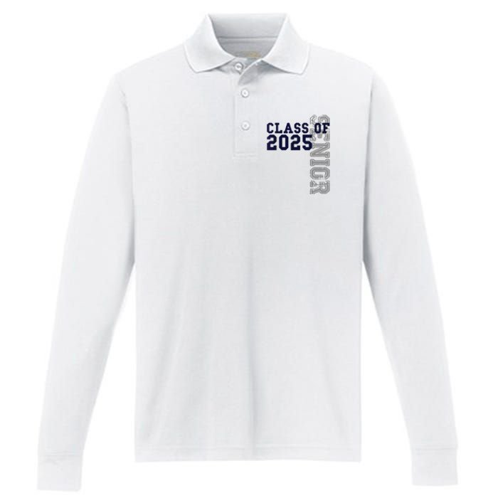 Senior Class Of 2025 Graduation 2025 Performance Long Sleeve Polo