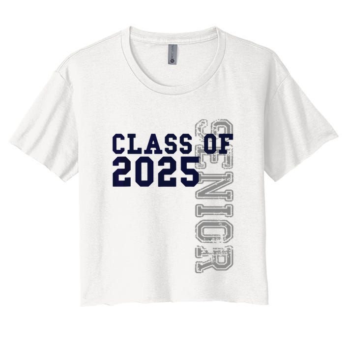 Senior Class Of 2025 Graduation 2025 Women's Crop Top Tee