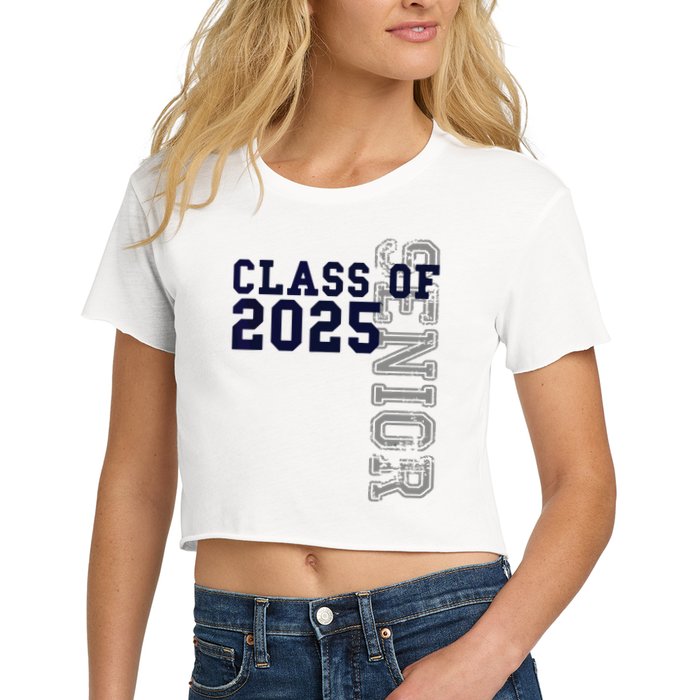 Senior Class Of 2025 Graduation 2025 Women's Crop Top Tee