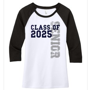 Senior Class Of 2025 Graduation 2025 Women's Tri-Blend 3/4-Sleeve Raglan Shirt