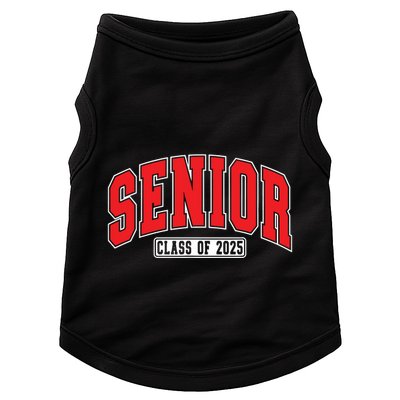 Senior Class Of 2025 High School Year College Graduation Red Doggie Tank
