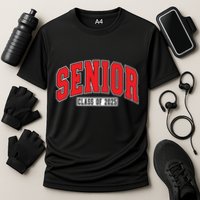 Senior Class Of 2025 High School Year College Graduation Red Cooling Performance Crew T-Shirt