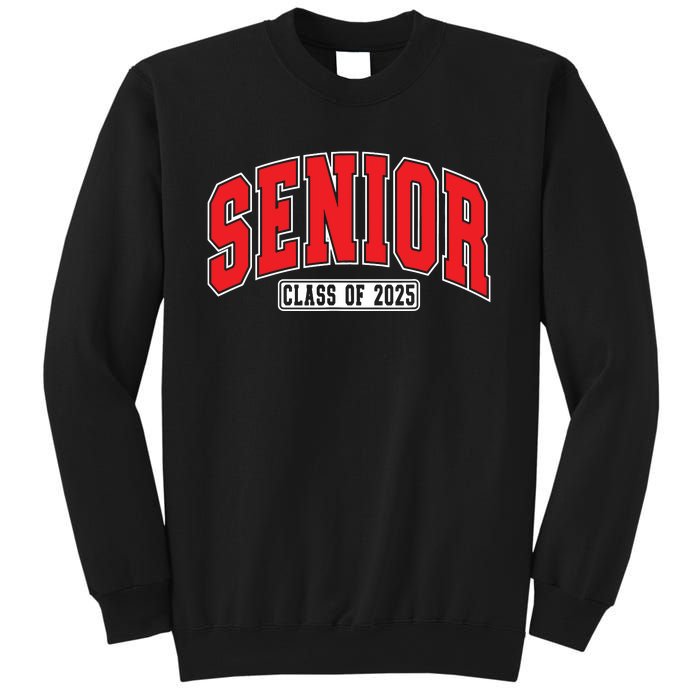 Senior Class Of 2025 High School Year College Graduation Red Sweatshirt