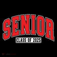 Senior Class Of 2025 High School Year College Graduation Red Sustainable Bucket Hat