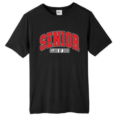 Senior Class Of 2025 High School Year College Graduation Red Tall Fusion ChromaSoft Performance T-Shirt