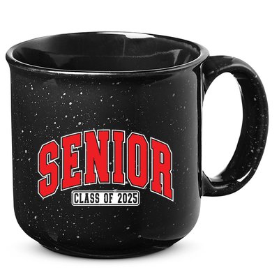 Senior Class Of 2025 High School Year College Graduation Red 15oz Campfire Ceramic Mug