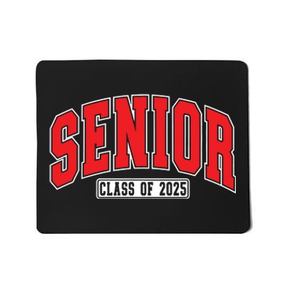 Senior Class Of 2025 High School Year College Graduation Red Mousepad