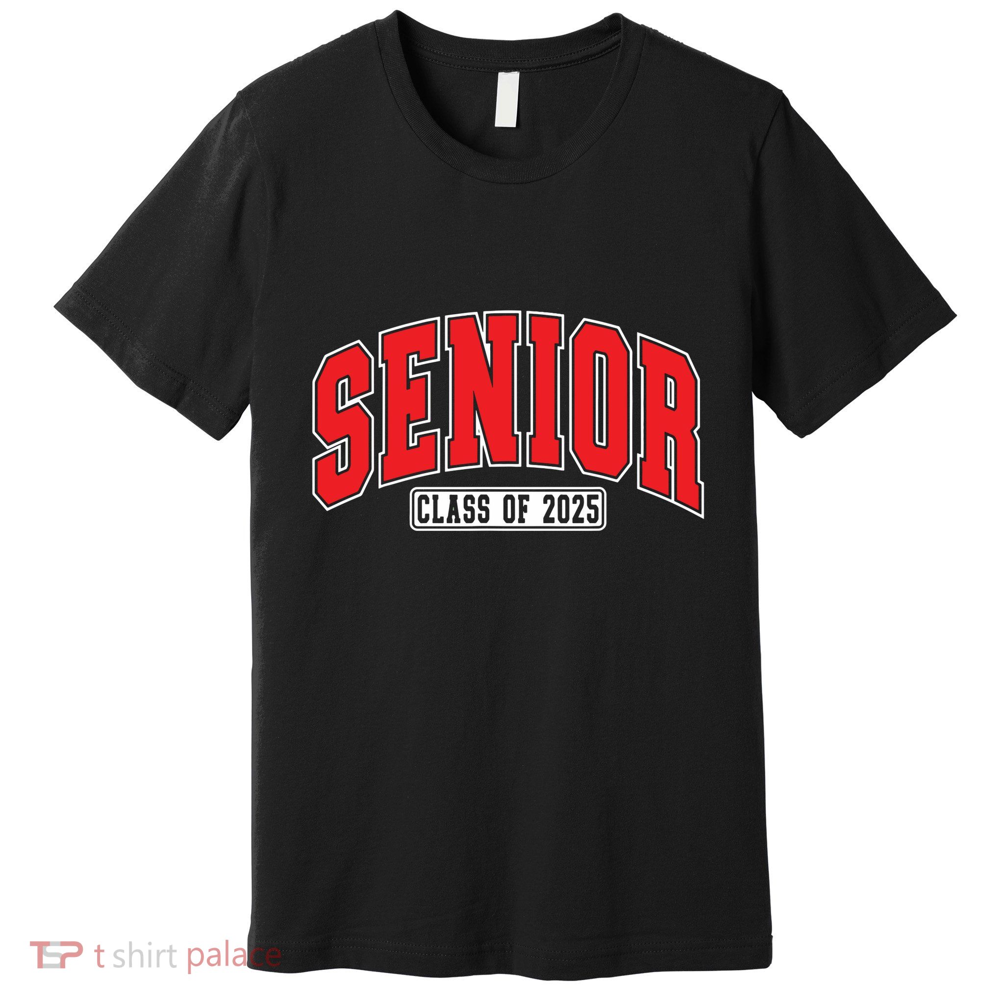 Senior Class Of 2025 High School Year College Graduation Red Premium T-Shirt