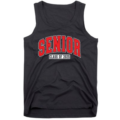 Senior Class Of 2025 High School Year College Graduation Red Tank Top