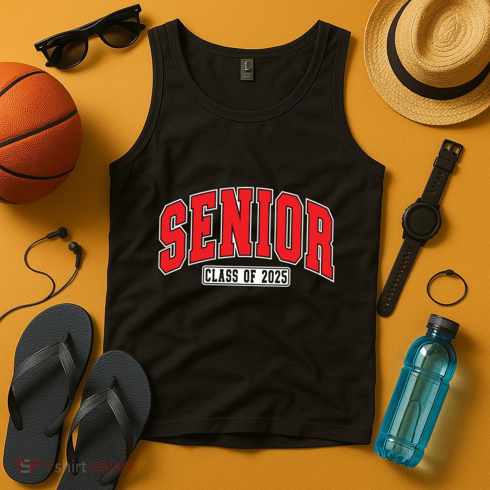 Senior Class Of 2025 High School Year College Graduation Red Tank Top