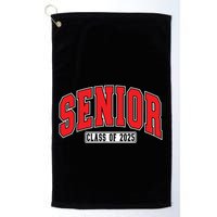Senior Class Of 2025 High School Year College Graduation Red Golf Towel