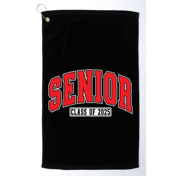 Senior Class Of 2025 High School Year College Graduation Red Golf Towel