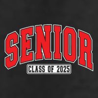 Senior Class Of 2025 High School Year College Graduation Red Golf Towel