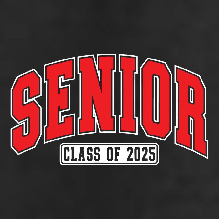 Senior Class Of 2025 High School Year College Graduation Red Golf Towel
