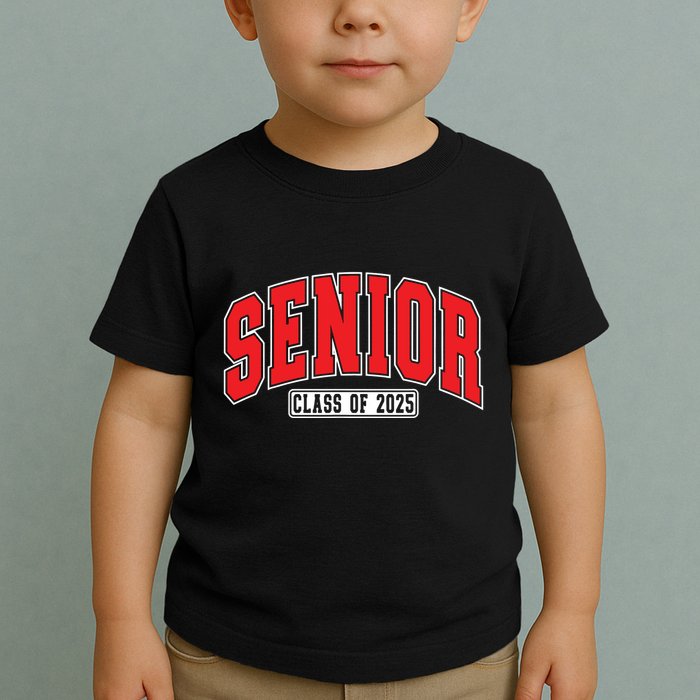 Senior Class Of 2025 High School Year College Graduation Red Toddler T-Shirt