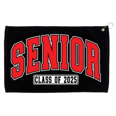 Senior Class Of 2025 High School Year College Graduation Red Grommeted Golf Towel