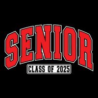 Senior Class Of 2025 High School Year College Graduation Red Zip Tote Bag